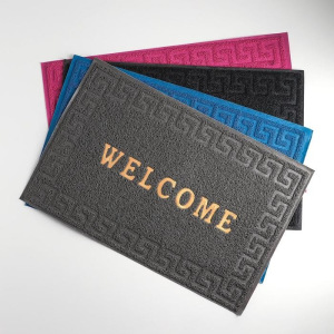 Коврик придверный Доляна «Welcome. Меандр», 38×58 см, цвет МИКС Коврик придверный Доляна «Welcome. Меандр», 38×58 см, цвет МИКС