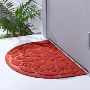 Коврик придверный полукруглый без окантовки «Веер», 50×80 см, цвет МИКС Коврик придверный полукруглый без окантовки «Веер», 50×80 см, цвет МИКС