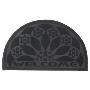 Коврик придверный полукруглый без окантовки «Веер», 50×80 см, цвет МИКС Коврик придверный полукруглый без окантовки «Веер», 50×80 см, цвет МИКС