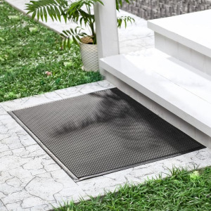 Коврик придверный резиновый «Твист», 40×60 см, цвет чёрный Коврик придверный резиновый «Твист», 40×60 см, цвет чёрный