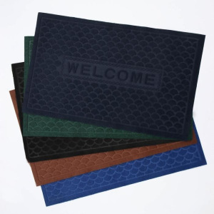 Коврик придверный «Рябь Welcome», 45×74 см, без окантовки, цвет МИКС Коврик придверный «Рябь Welcome», 45×74 см, без окантовки, цвет МИКС
