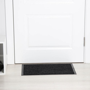 Коврик придверный с окантовкой Доляна «Стандарт», 40×60 см, цвет чёрный Коврик придверный с окантовкой Доляна «Стандарт», 40×60 см, цвет чёрный