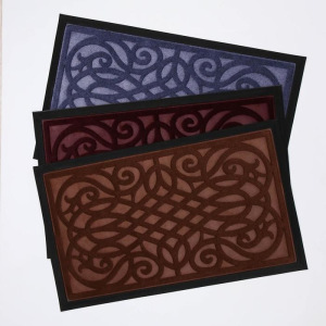 Коврик придверный с окантовкой «Вензель», 45×75 см, цвет МИКС Коврик придверный с окантовкой «Вензель», 45×75 см, цвет МИКС