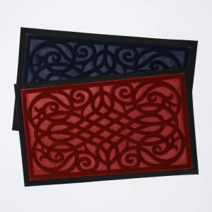 Коврик придверный с окантовкой «Вензель», 45×75 см, цвет МИКС Коврик придверный с окантовкой «Вензель», 45×75 см, цвет МИКС