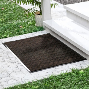 Коврик придверный влаговпитывающий «Галант», 50×80 см, цвет коричневый Коврик придверный влаговпитывающий «Галант», 50×80 см, цвет коричневый