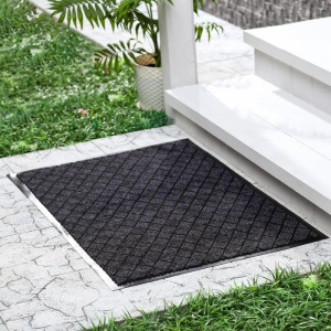 Коврик придверный влаговпитывающий «Галант», 50×80 см, цвет серый Коврик придверный влаговпитывающий «Галант», 50×80 см, цвет серый
