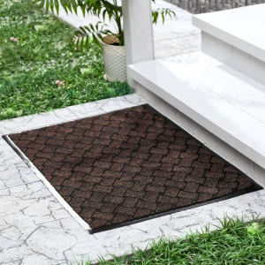 Коврик придверный влаговпитывающий «Крафт», 50×80 см, цвет коричневый Коврик придверный влаговпитывающий «Крафт», 50×80 см, цвет коричневый