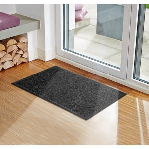 Коврик придверный влаговпитывающий «Лофт», 60×90 см, цвет чёрный Коврик придверный влаговпитывающий «Лофт», 60×90 см, цвет чёрный