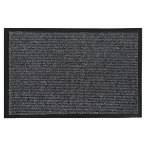 Коврик придверный влаговпитывающий, ребристый, «Комфорт», 40×60 см, цвет серый Коврик придверный влаговпитывающий, ребристый, «Комфорт», 40×60 см, цвет серый