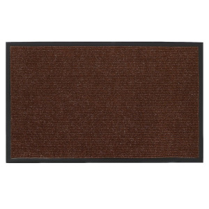 Коврик придверный влаговпитывающий, ребристый, «Комфорт», 50×80 см, цвет коричневый Коврик придверный влаговпитывающий, ребристый, «Комфорт», 50×80 см, цвет коричневый