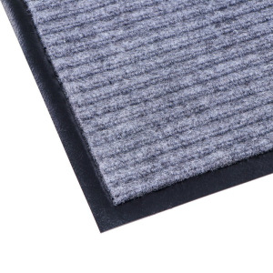 Коврик придверный влаговпитывающий, ребристый, «Стандарт», 40×60 см, цвет серый Коврик придверный влаговпитывающий, ребристый, «Стандарт», 40×60 см, цвет серый