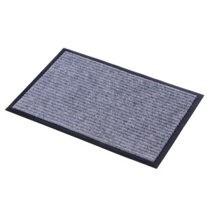 Коврик придверный влаговпитывающий, ребристый, «Стандарт», 40×60 см, цвет серый Коврик придверный влаговпитывающий, ребристый, «Стандарт», 40×60 см, цвет серый