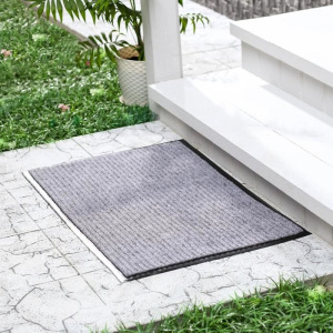 Коврик придверный влаговпитывающий, ребристый, «Стандарт», 40×60 см, цвет серый Коврик придверный влаговпитывающий, ребристый, «Стандарт», 40×60 см, цвет серый