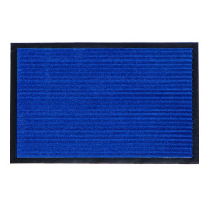 Коврик придверный влаговпитывающий, ребристый, «Стандарт», 40×60 см, цвет синий Коврик придверный влаговпитывающий, ребристый, «Стандарт», 40×60 см, цвет синий