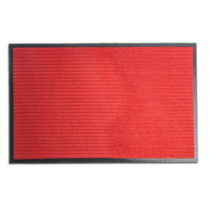 Коврик придверный влаговпитывающий ребристый «Стандарт», 50×80 см, цвет красный Коврик придверный влаговпитывающий ребристый «Стандарт», 50×80 см, цвет красный