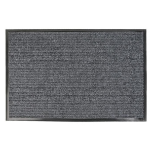 Коврик придверный влаговпитывающий, ребристый, «Стандарт», 50×80 см, цвет серый Коврик придверный влаговпитывающий, ребристый, «Стандарт», 50×80 см, цвет серый