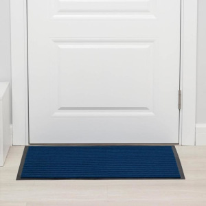 Коврик придверный влаговпитывающий ребристый «Стандарт», 50×80 см, цвет синий Коврик придверный влаговпитывающий ребристый «Стандарт», 50×80 см, цвет синий