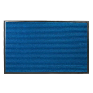 Коврик придверный влаговпитывающий ребристый «Стандарт», 50×80 см, цвет синий Коврик придверный влаговпитывающий ребристый «Стандарт», 50×80 см, цвет синий