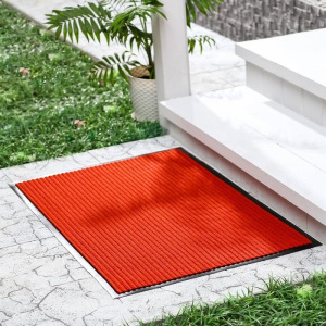 Коврик придверный влаговпитывающий, ребристый, «Стандарт», 60×90 см, цвет бордовый Коврик придверный влаговпитывающий, ребристый, «Стандарт», 60×90 см, цвет бордовый