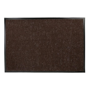 Коврик придверный влаговпитывающий, ребристый, «Стандарт», 60×90 см, цвет коричневый Коврик придверный влаговпитывающий, ребристый, «Стандарт», 60×90 см, цвет коричневый