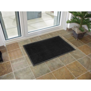 Коврик придверный влаговпитывающий, ребристый, «Стандарт», 80×120 см, цвет чёрный Коврик придверный влаговпитывающий, ребристый, «Стандарт», 80×120 см, цвет чёрный