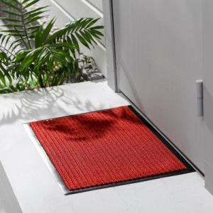 Коврик придверный влаговпитывающий «Стандарт», 40×60 см, ребристый, цвет бордовый Коврик придверный влаговпитывающий «Стандарт», 40×60 см, ребристый, цвет бордовый