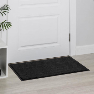 Коврик придверный влаговпитывающий, тафтинговый меланжированный «Комфорт», 50×80 см, цвет антрацитовый Коврик придверный влаговпитывающий, тафтинговый меланжированный «Комфорт», 50×80 см, цвет антрацитовый