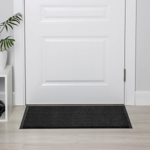 Коврик придверный влаговпитывающий, тафтинговый меланжированный «Комфорт», 50×80 см, цвет антрацитовый Коврик придверный влаговпитывающий, тафтинговый меланжированный «Комфорт», 50×80 см, цвет антрацитовый