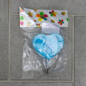 Крючок на вакуумной присоске «Сердце», цвет МИКС Крючок на вакуумной присоске «Сердце», цвет МИКС