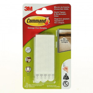 Легкоудаляемые настенные застежки для рамок картин 5,4 кг, набор 8 шт Легкоудаляемые настенные застежки для рамок картин 5,4 кг, набор 8 шт