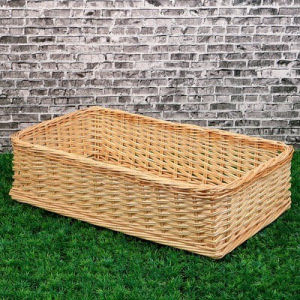 Лоток торговый, фанерное дно, 56х31х15 см, цельная лоза Лоток торговый, фанерное дно, 56х31х15 см, цельная лоза