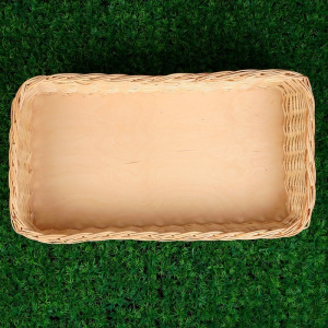 Лоток торговый, фанерное дно, 56х31х15 см, цельная лоза Лоток торговый, фанерное дно, 56х31х15 см, цельная лоза