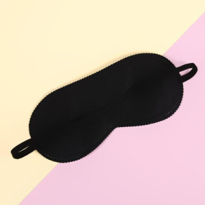 Маска для сна, 19 × 9 см, резинка одинарная, цвет серый Маска для сна, 19 × 9 см, резинка одинарная, цвет серый