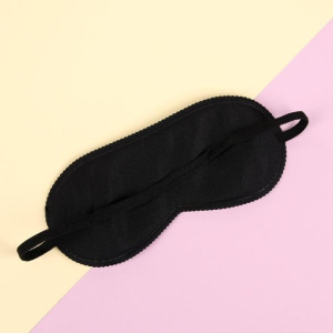 Маска для сна, 19 × 9 см, резинка одинарная, цвет серый Маска для сна, 19 × 9 см, резинка одинарная, цвет серый