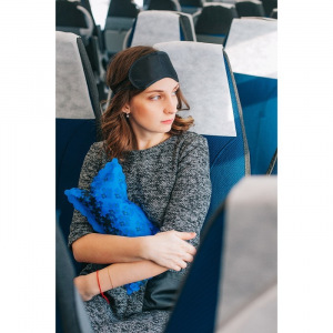 Маска для сна, двойная резинка, 18 × 8,5 см, цвет чёрный Маска для сна, двойная резинка, 18 × 8,5 см, цвет чёрный