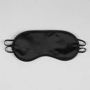 Маска для сна, двойная резинка, 18 × 8,5 см, цвет чёрный Маска для сна, двойная резинка, 18 × 8,5 см, цвет чёрный