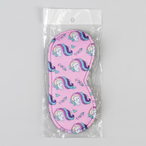 Маска для сна «Единороги», 19,5 × 8,5 см, резинка одинарная, цвет МИКС Маска для сна «Единороги», 19,5 × 8,5 см, резинка одинарная, цвет МИКС