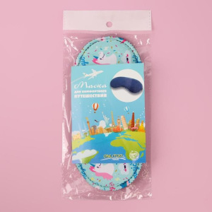 Маска для сна «Единороги», 19,5 × 8,5 см, резинка одинарная, цвет МИКС Маска для сна «Единороги», 19,5 × 8,5 см, резинка одинарная, цвет МИКС
