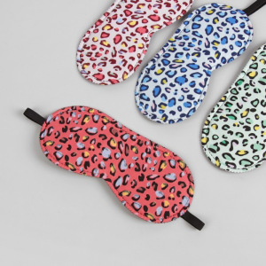 Маска для сна «Леопард» 19,5 × 8,5 см, резинка одинарная, цвет МИКС Маска для сна «Леопард» 19,5 × 8,5 см, резинка одинарная, цвет МИКС