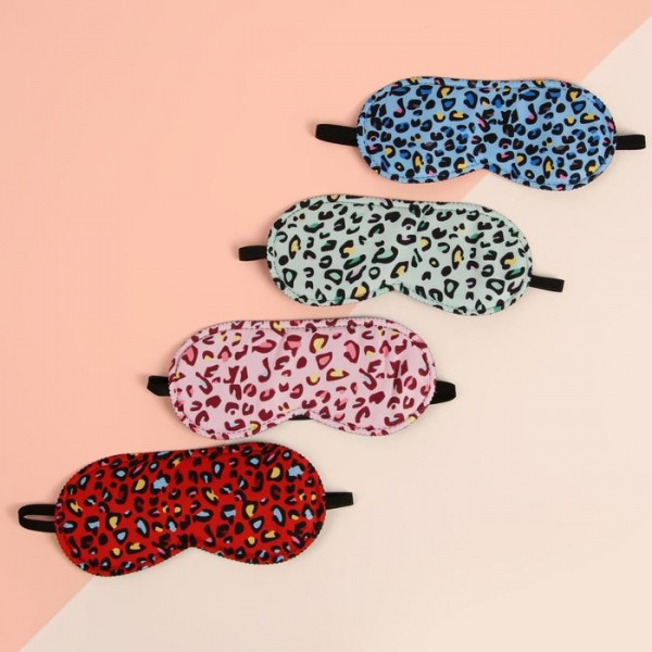 Маска для сна «Леопард» 19,5 × 8,5 см, резинка одинарная, цвет МИКС