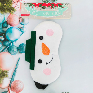 Маска для сна "Снеговик" Маска для сна "Снеговик"