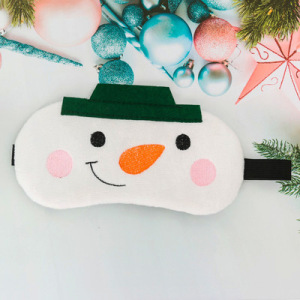 Маска для сна "Снеговик" Маска для сна "Снеговик"