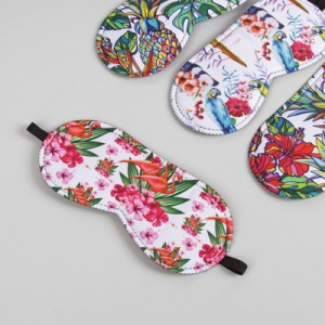 Маска для сна «Рай» 19,5 × 8,5 см, резинка одинарная, МИКС Маска для сна «Рай» 19,5 × 8,5 см, резинка одинарная, МИКС