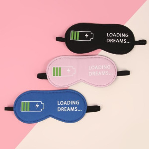 Маска для сна «Зарядка» 19 × 9 см, резинка одинарная, цвет МИКС Маска для сна «Зарядка» 19 × 9 см, резинка одинарная, цвет МИКС