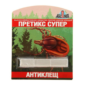 Мелок от клещей "Претикс Супер", против укусов клещей, в блистере, 25 г Мелок от клещей "Претикс Супер", против укусов клещей, в блистере, 25 г