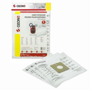 Мешки-пылесборники SE-03 Ozone синтетические для пылесоса, 3 шт Мешки-пылесборники SE-03 Ozone синтетические для пылесоса, 3 шт