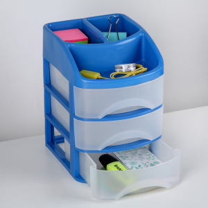 Мини-комод 3-х секционный с дополнительными отделениями «Минибокс-3», цвет МИКС Мини-комод 3-х секционный с дополнительными отделениями «Минибокс-3», цвет МИКС