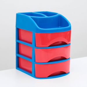 Мини-комод 3-х секционный с дополнительными отделениями «Минибокс-3», цвет МИКС Мини-комод 3-х секционный с дополнительными отделениями «Минибокс-3», цвет МИКС