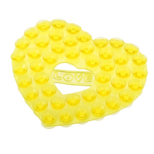 Мини-коврик для ванны «Сердце», 8×9 см, цвет МИКС Мини-коврик для ванны «Сердце», 8×9 см, цвет МИКС