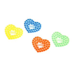 Мини-коврик для ванны «Сердце», 8×9 см, цвет МИКС Мини-коврик для ванны «Сердце», 8×9 см, цвет МИКС